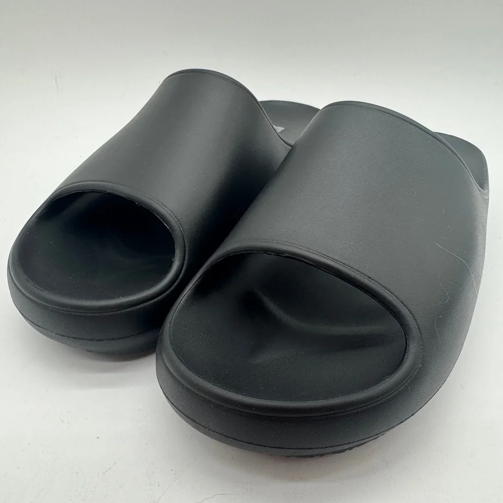 32 Degrees Cool Unisex Cushion Slides Black Slip On Sandals Size L W9-10 M7-8